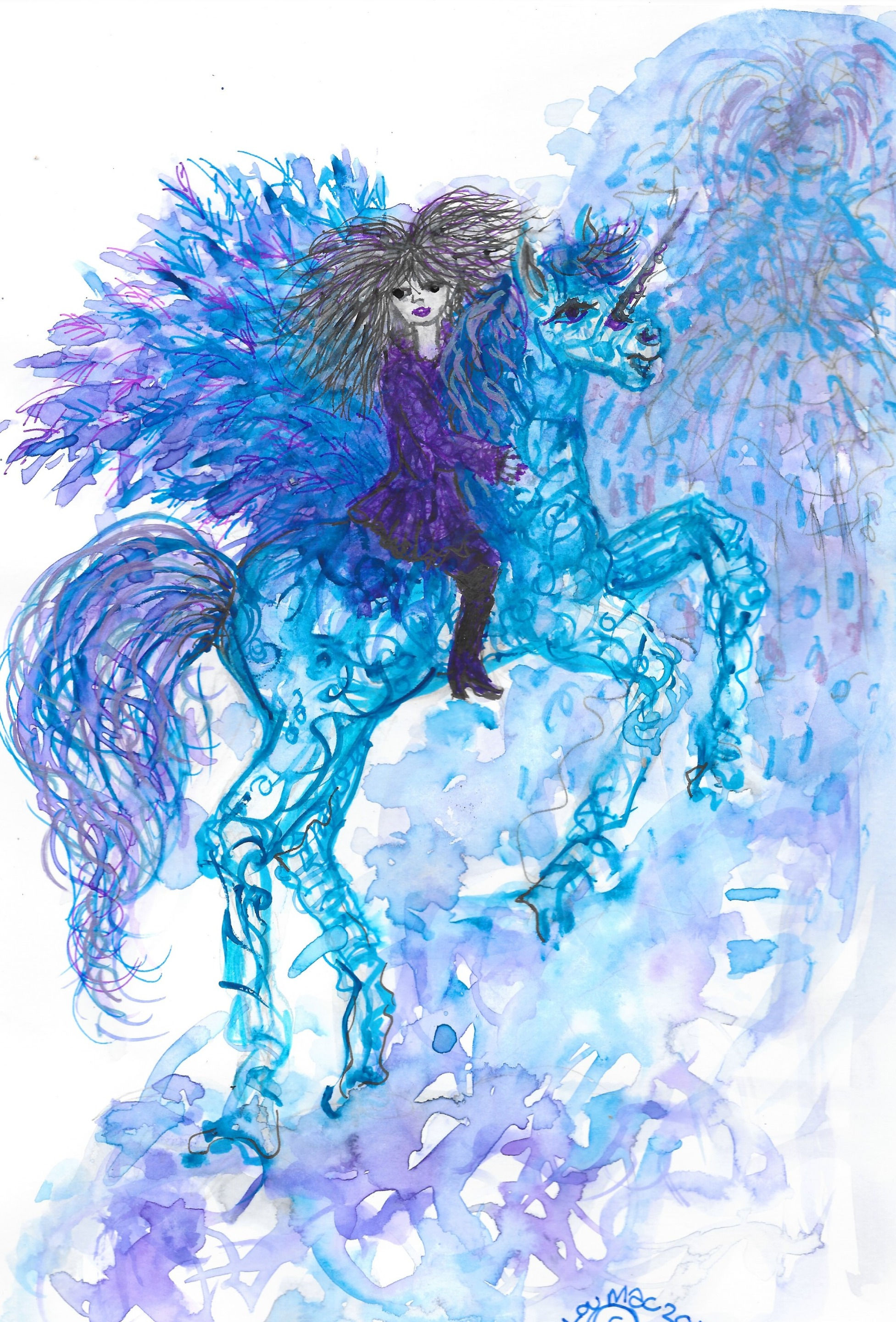 Ursula and the unicorn