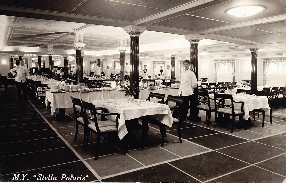 The dining room on the Stella Polaris, undated, SSMaritime.com