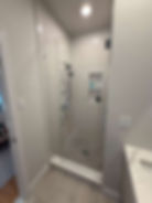 Clean bathroom

Bathroom after cleaning - sparkling clean tub and tiles
