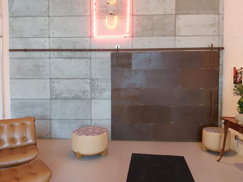 Porta de aço corten