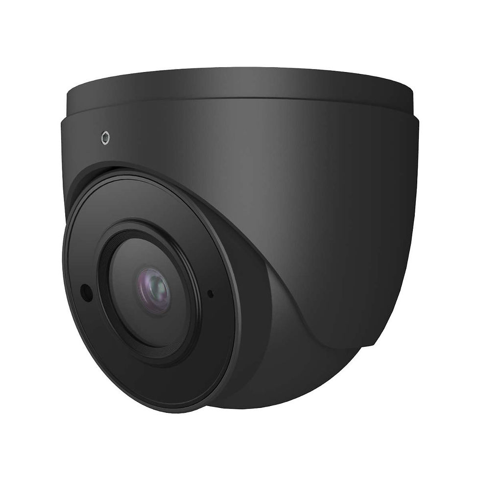 8MP black dome security camera with IR night vision and wide-angle HD video – Pono Surveillance.