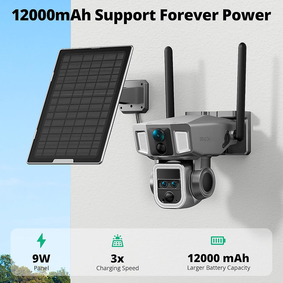 Thumbnail: 4G LTE Cellular Security Camera, 4K Wireless Outdoor Solar Home Security Camera