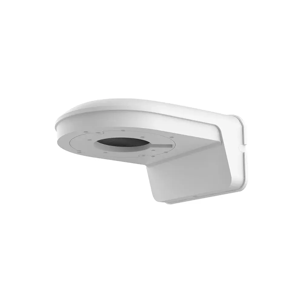 White security camera wall mounting bracket front view
