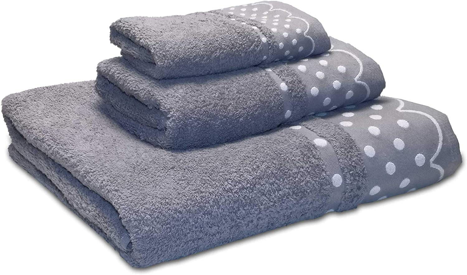 Juego de 3 toallas 100 % algodón de 500 gr