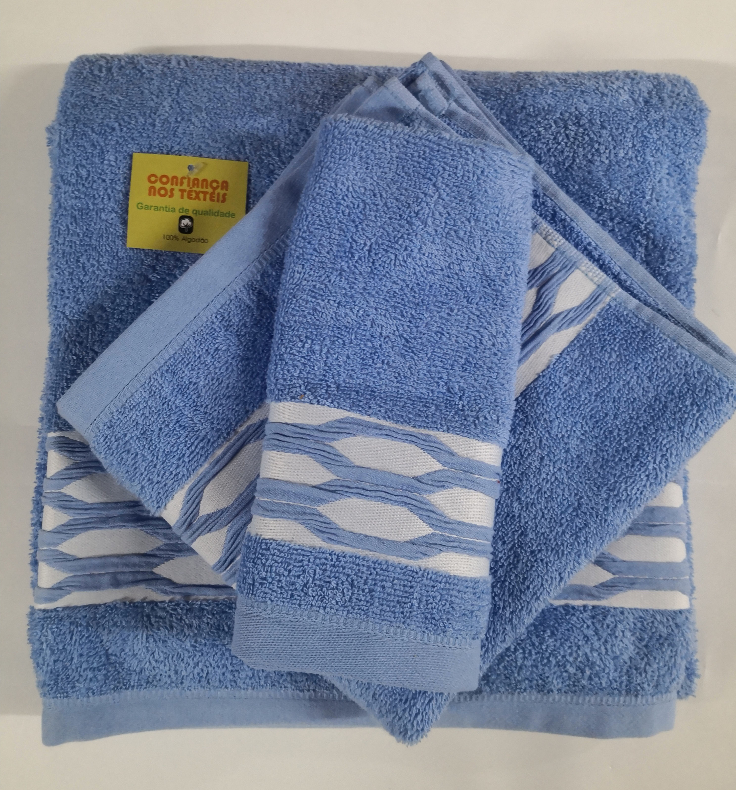 Juego de 3 toallas 100 % algodón de 500 gr