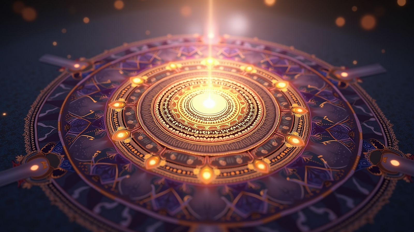 Edles 3D Mandala für Karma-Reinigung