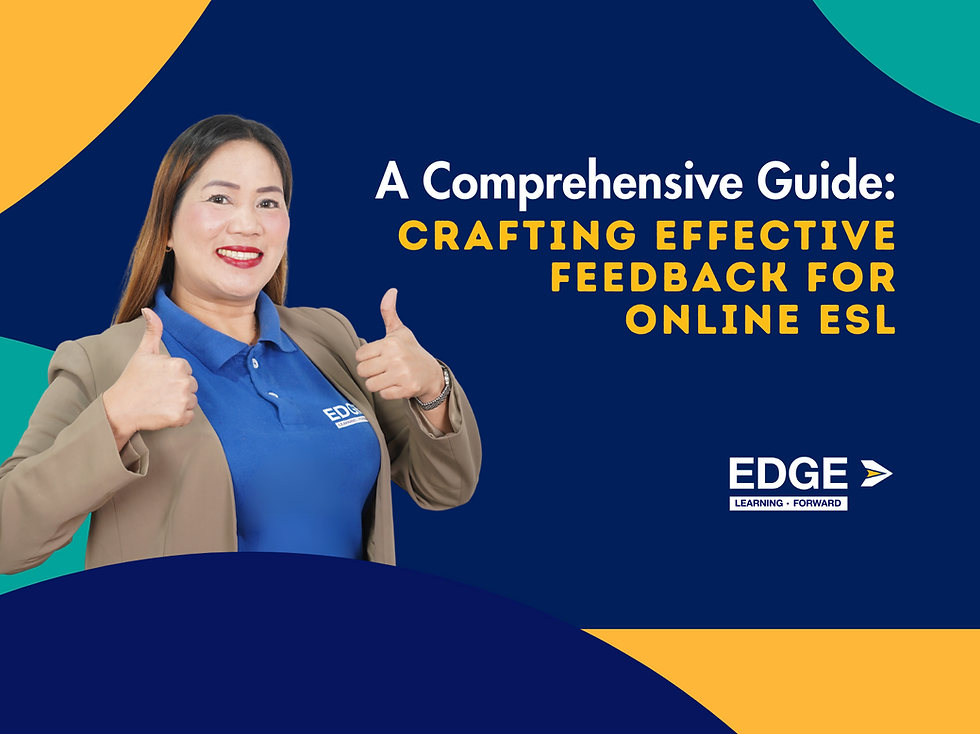 Crafting Effective Feedback for Online ESL: A Comprehensive Guide