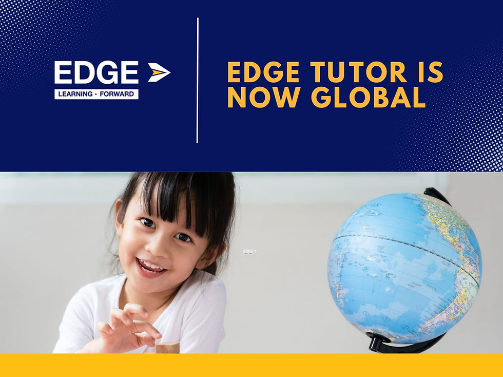 happy asian kid with a globe