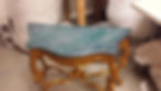 Painted Marble Top Table