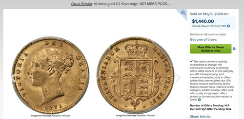 1871 イギリス ヴィクトリア女王 ソブリン金貨 PCGS MS62 イギリス 1/2ソブリン金貨 ビクトリア女王 1899年 PCGS MS62