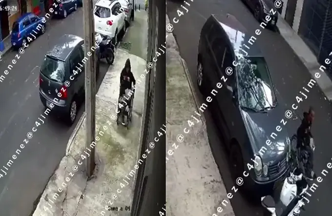 ¡Con todo y silla de ruedas! exhibe a hombre sin una pierna robando