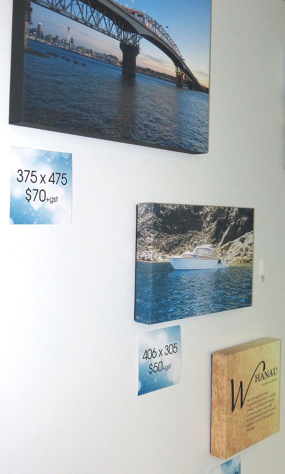 Faux Canvas edges