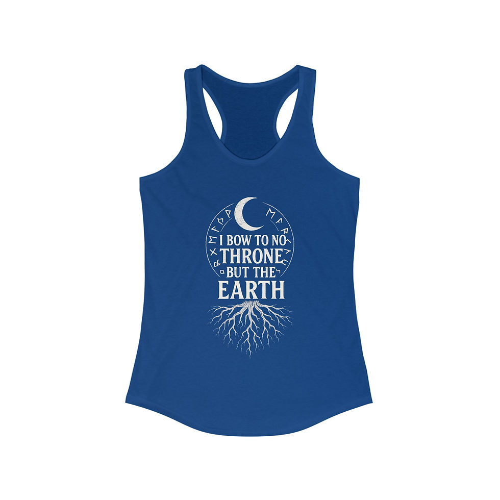 Thumbnail: I Bow To No Throne Racerback Tank 