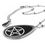 Thumbnail: Oval Pentagram Pendant and Necklace - Black