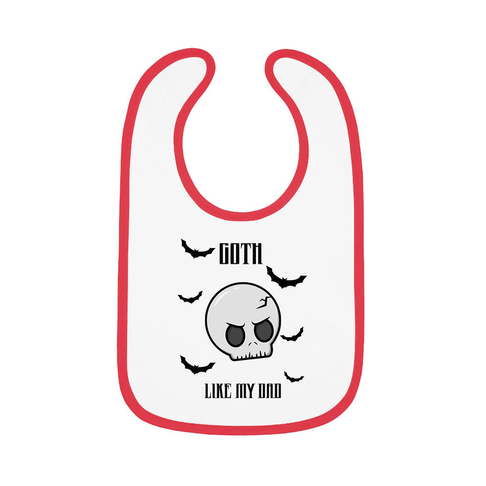 Thumbnail: Goth Like My Dad Baby Bib  