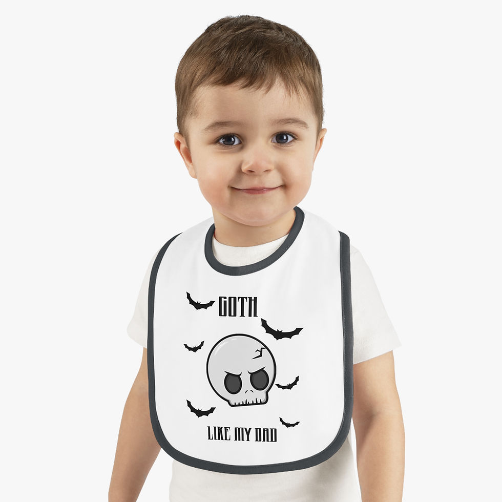 Goth Like My Dad Baby Bib  