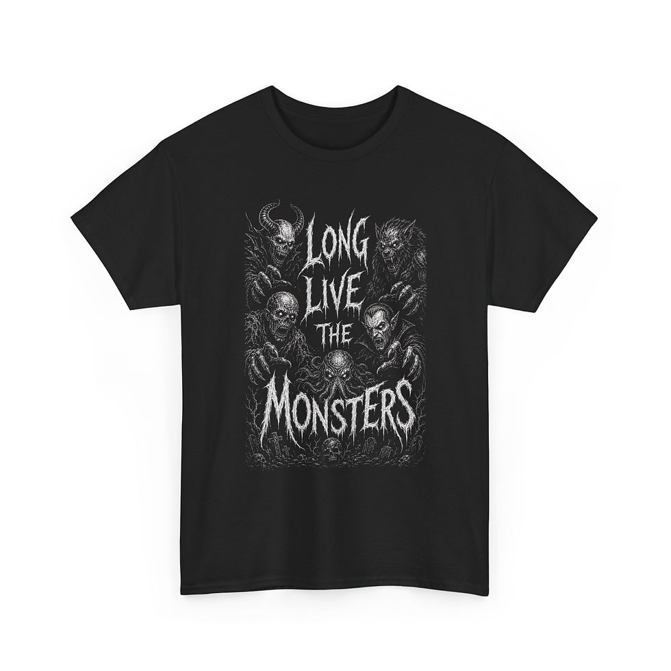 Thumbnail: Long Live the Monsters | Horror Graphic Tee