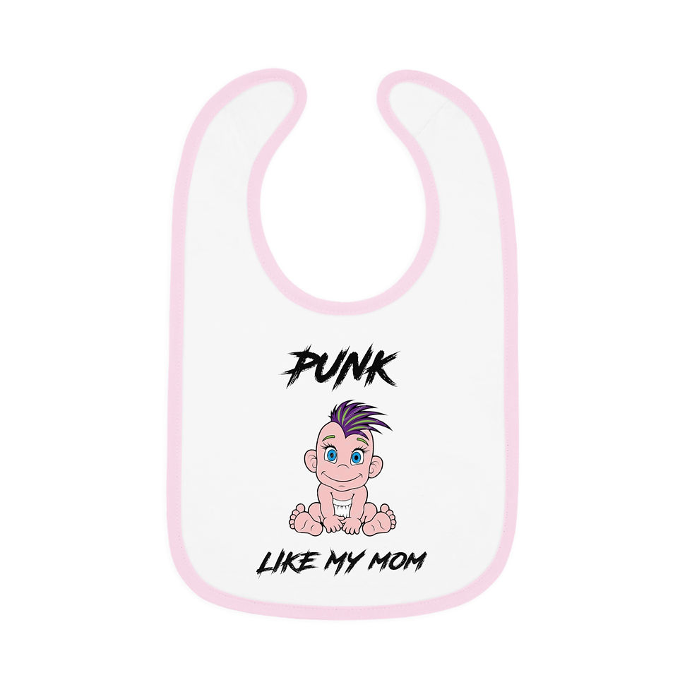 Thumbnail: Punk Like Mom Baby Bib