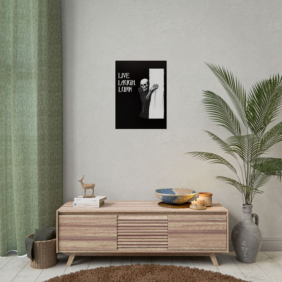 Thumbnail: Live Laugh Lurk Wall Art  