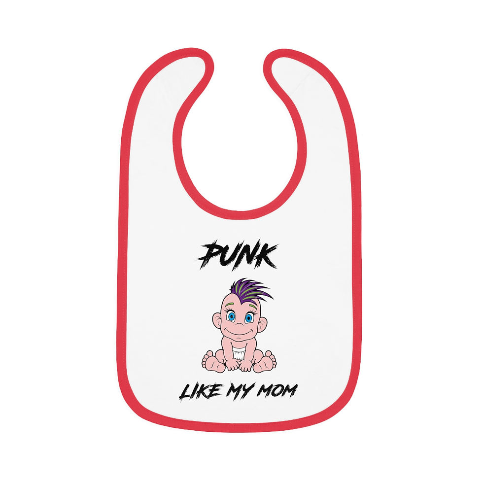Thumbnail: Punk Like Mom Baby Bib