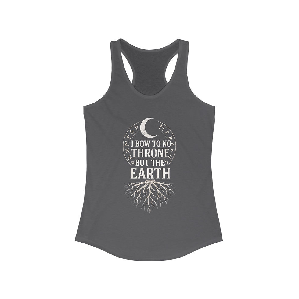 Thumbnail: I Bow To No Throne Racerback Tank 