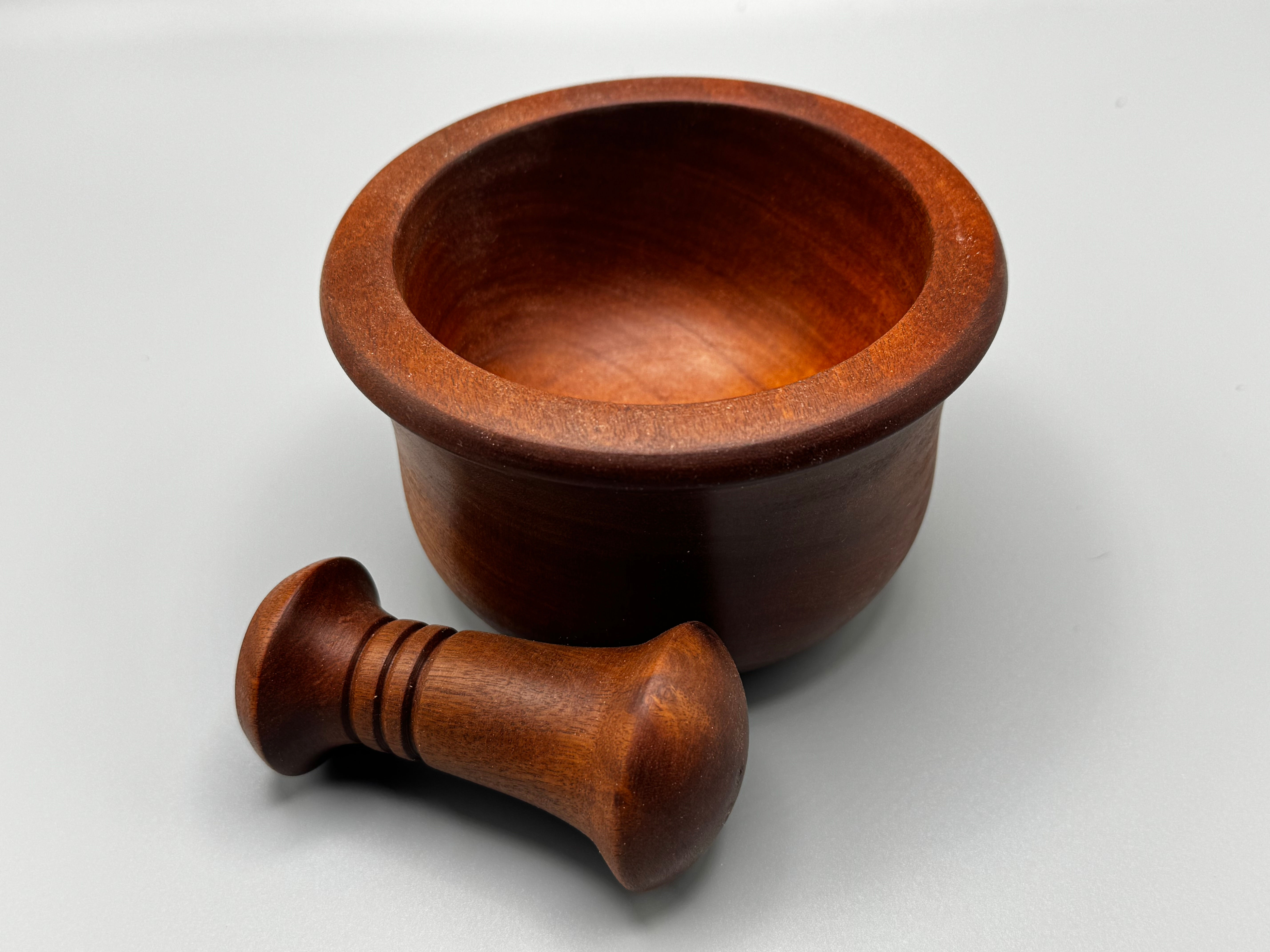 Brown Ivory Pestle and Mortar