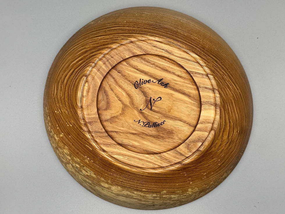 Thumbnail: Beautiful Olive Ash Fruit/Salad Bowl 255x90mm