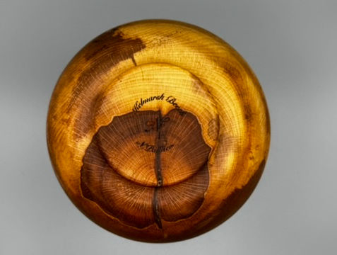 multi tone wooden bowl base