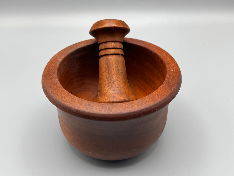 Thumbnail: Brown Ivory Pestle and Mortar