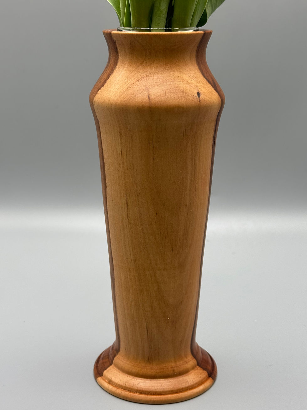 Thumbnail: Stunning Apple Wood glass-lined Vase 210mm tall