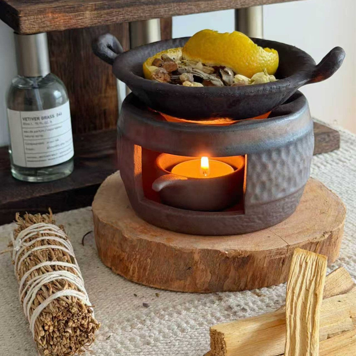 Retro Ceramic Incense Burner