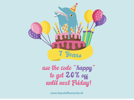 HAPPY BIRTHDAY TO US: WE CELEBRATE 7 YEARS