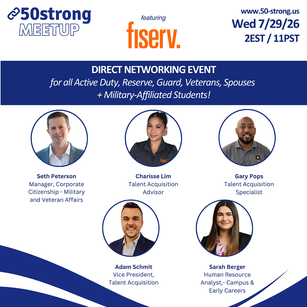 50strong MeetUp featuring Fiserv