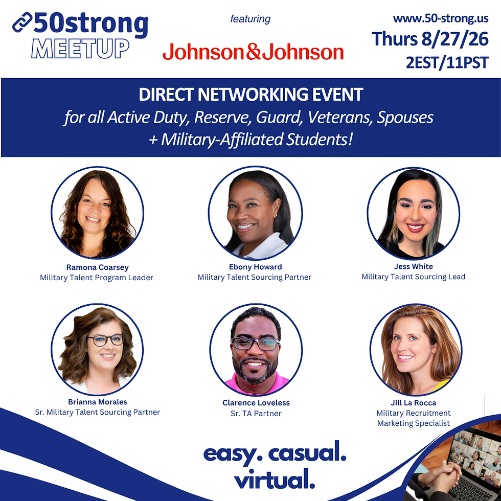 50strong MeetUp featuring Johnson & Johnson - August 27, 2026