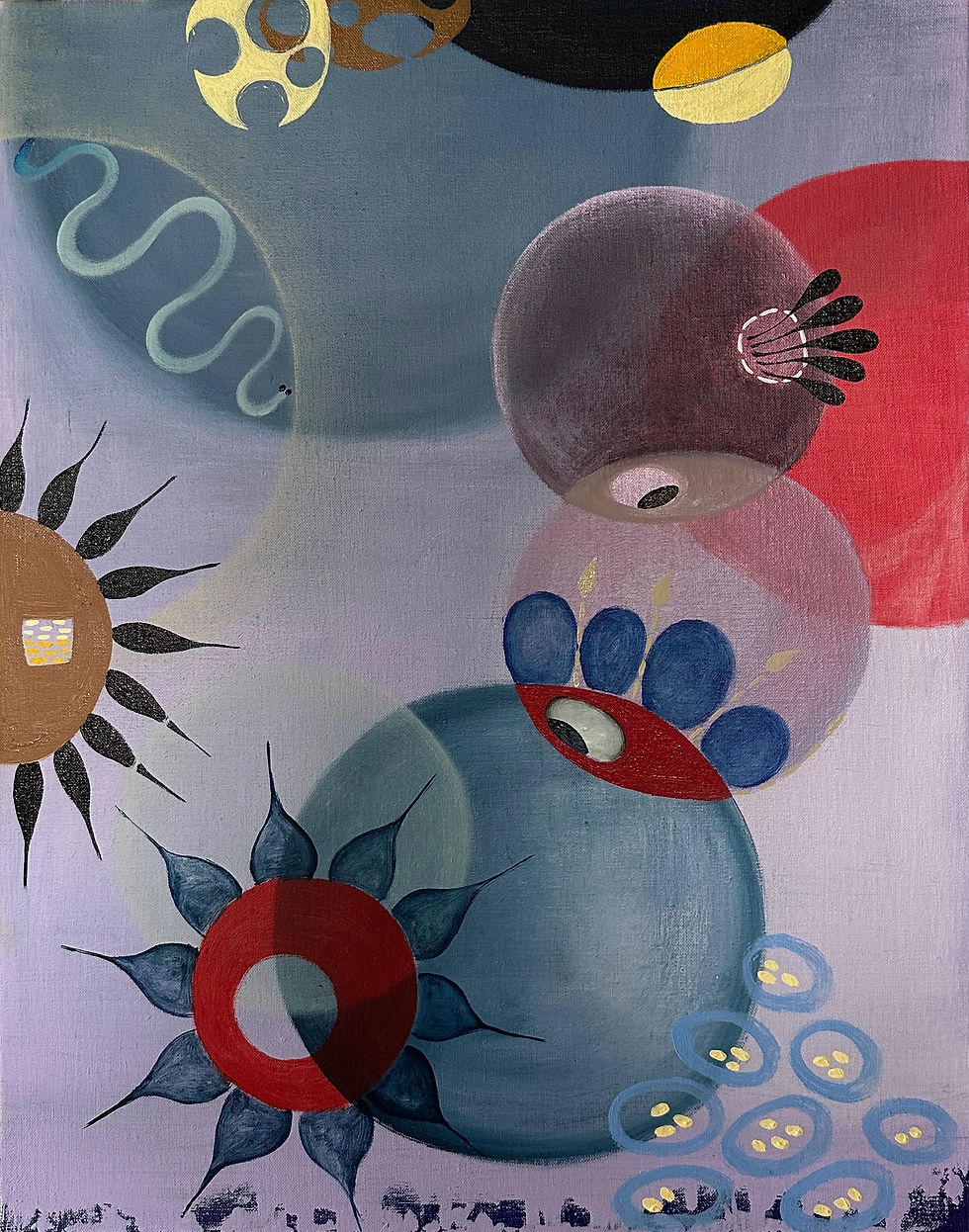 Melinda Hackett, Little Reef #8, oil on linen, 20 x 16", 2024