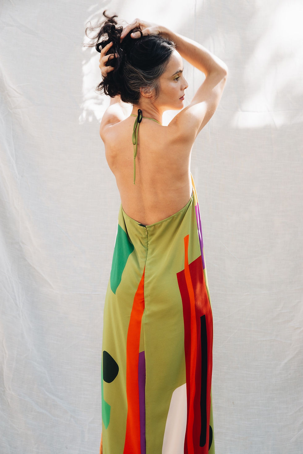 Miniatura: Vestido frente única crepe de seda
