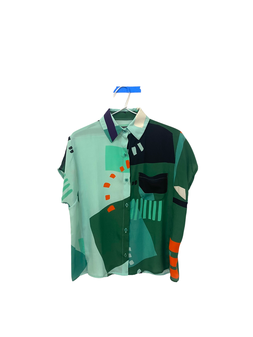 Miniatura: Camisa manga curta seda