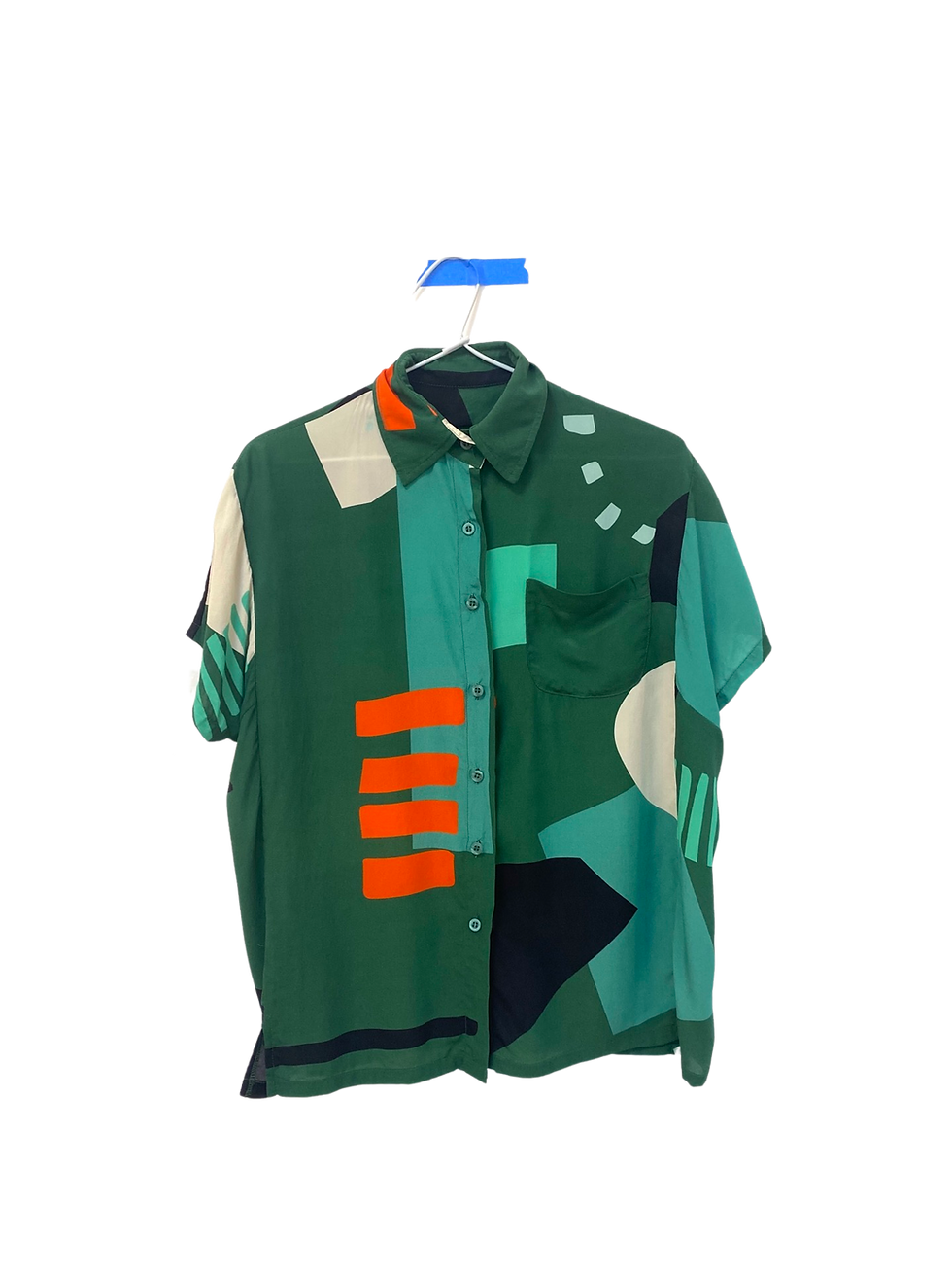 Miniatura: Camisa manga curta seda