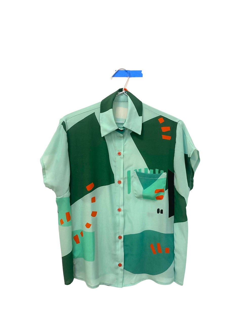Miniatura: Camisa manga curta seda