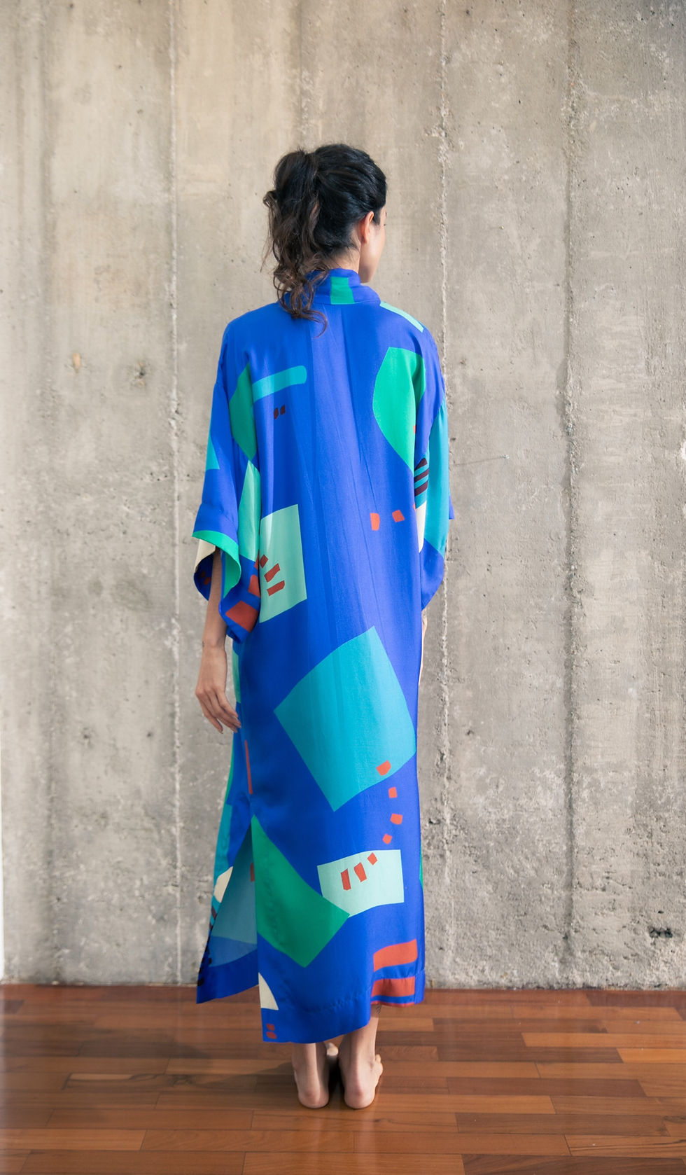 Miniatura: Vestido kimono seda (+BORDA)