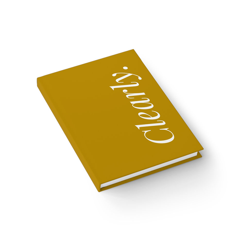 Thumbnail: Clearly. Ruled Journal — Mustard Hardcover Daily Notebook