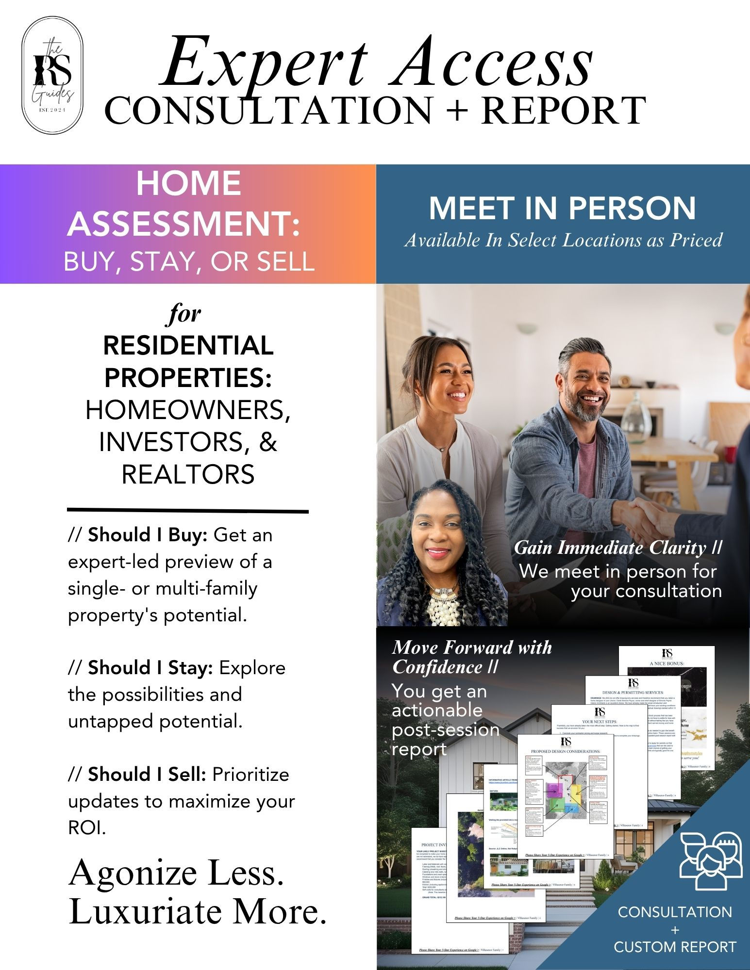 RS Design Clarity: Buy, Stay, Sell - In Person Consultation