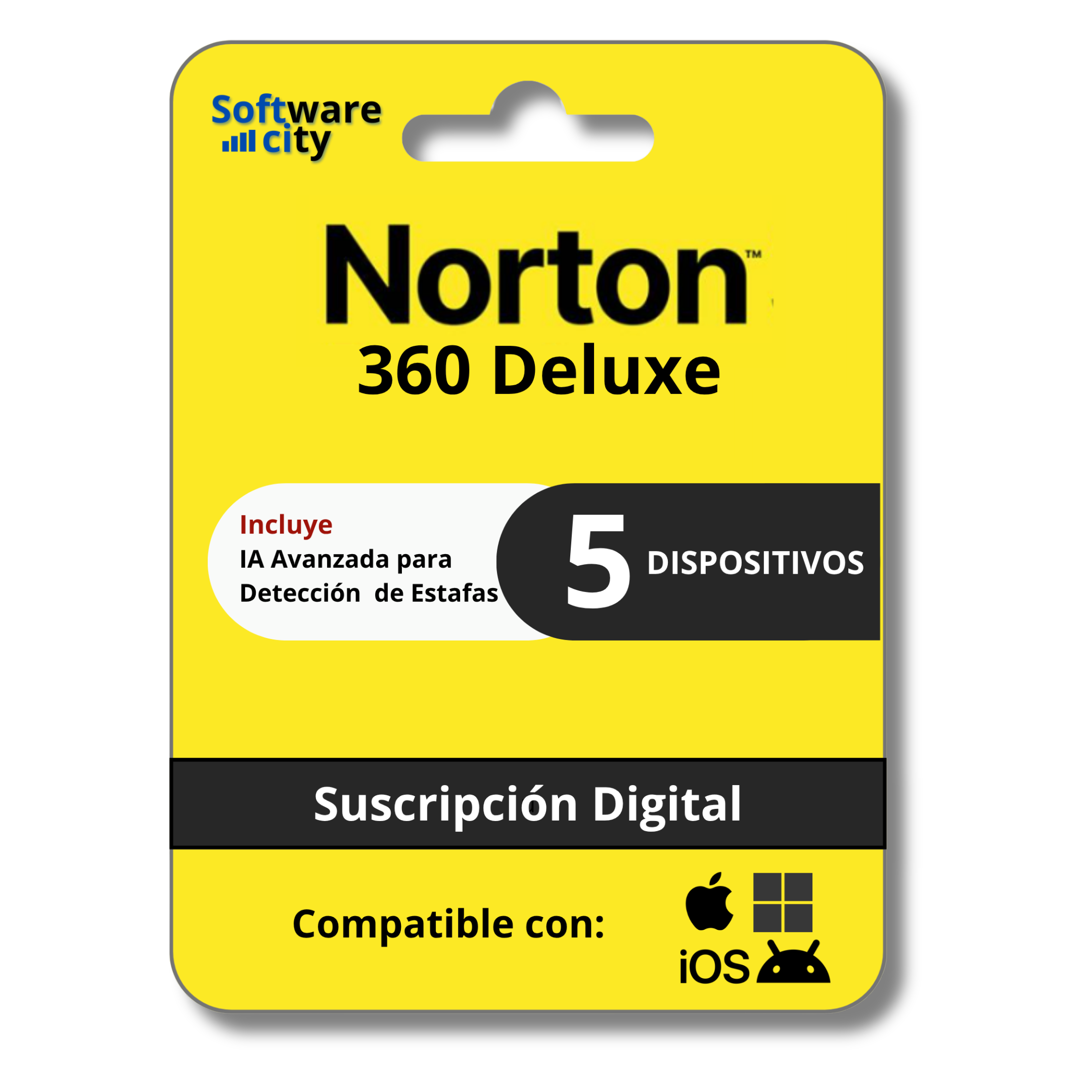 Norton 360 Deluxe 5 Dispositivos 1 Año