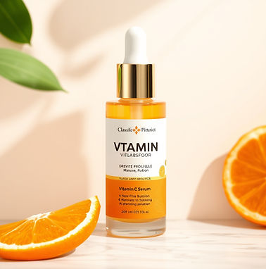 Classified brand Vitamin C Serum creative photoshoot.jpg