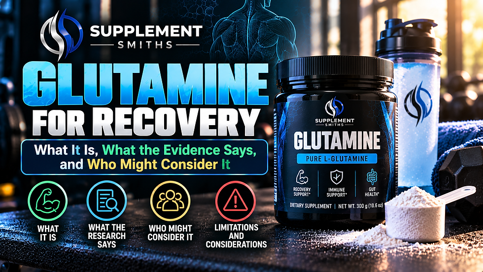 Glutamine for recovery cover