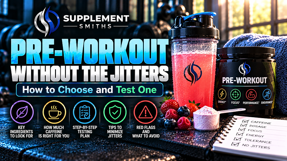Pre-workout without the jitters cover
