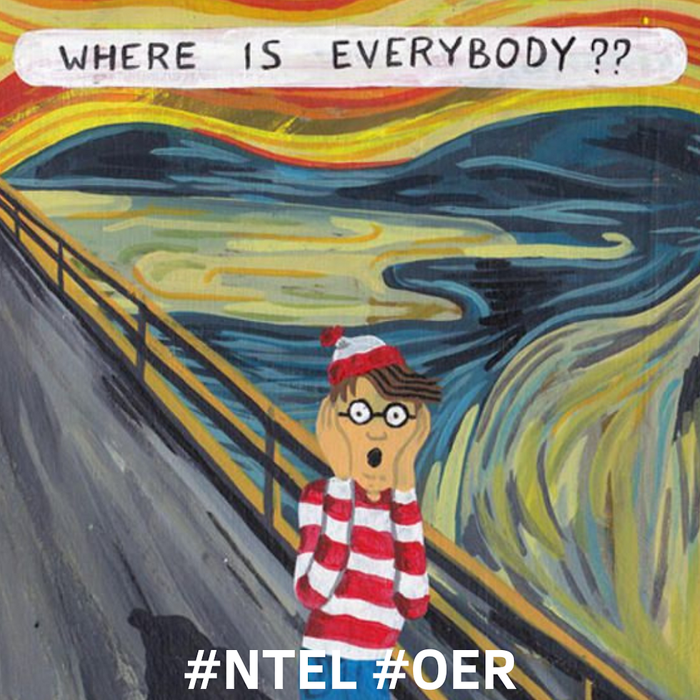 Where’s everybody? #NTEL #OER