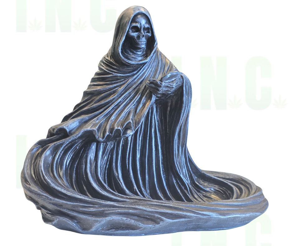 Grim Reaper Hooded Figure Backflow Incense Burner