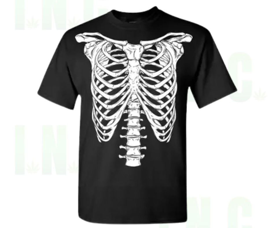 Wear Your Heart Out… Literally Tee – Anatomical Skeleton Front View