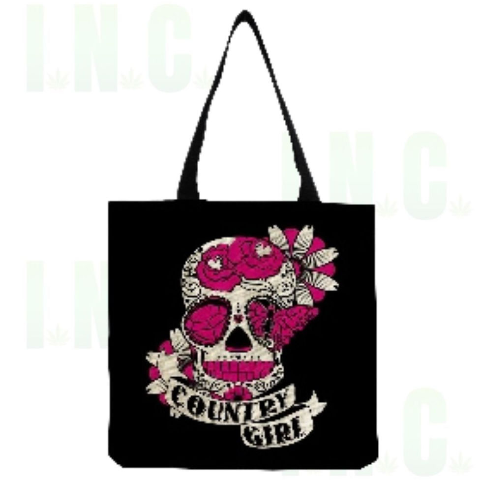 Thumbnail: Casual Punk Skull Tote/Shopping Bag
